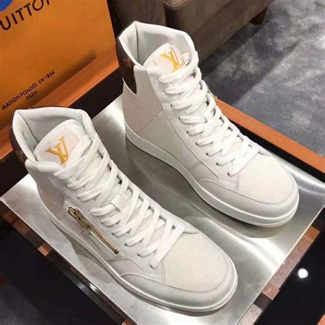 white lv boots